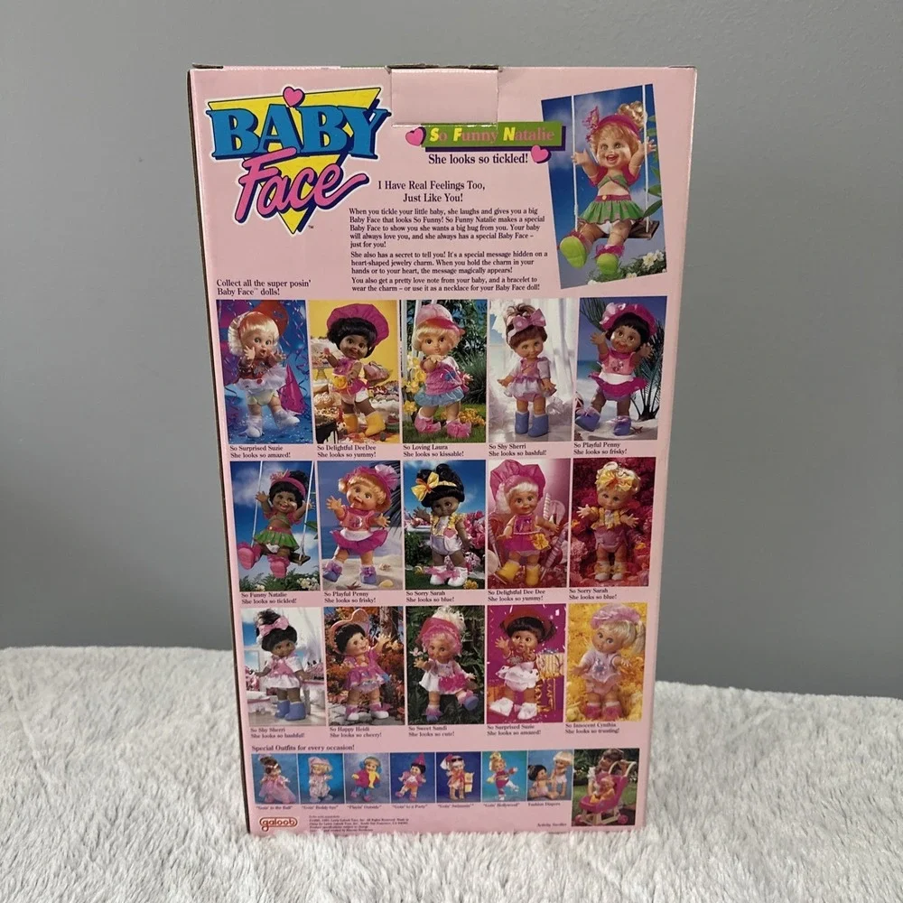 1990 Galoob Baby Face SO FUNNY NATALIE 13